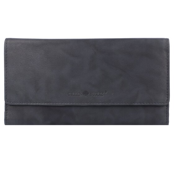 Greenburry Billetera básica de cuero RFID 19 cm