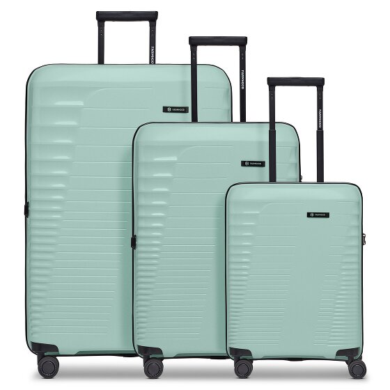Farmhood Eco Edition 4 ruedas Juego de maletas 3 piezas con pliegue de expansión
