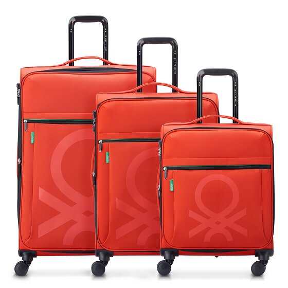 Delsey Paris x United Colors of Benetton Colour Block Juego de maletas de 4 ruedas 3 pcs.