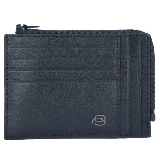 Piquadro Estuche especial cuadrado azul para tarjetas de crédito RFID Piel 12 cm