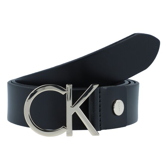 Calvin Klein Cinturón con logotipo CK de cuero