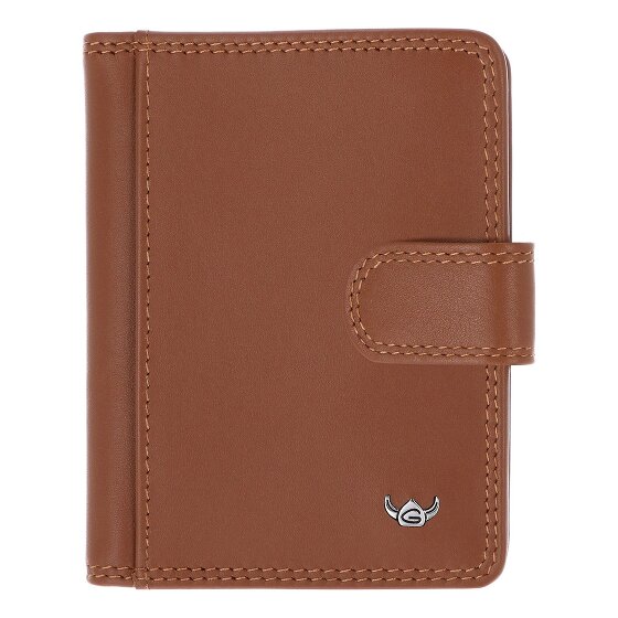 Golden Head Polo Estuche para tarjetas de crédito Bloqueo RFID Piel natural 8 cm