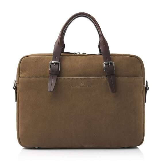 Castelijn & Beerens Nubuck Maletín Piel 41 cm Compartimento para el portátil