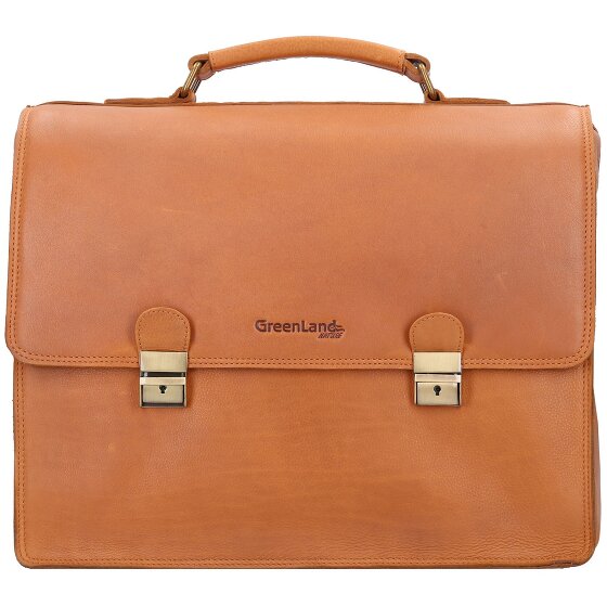 Greenland Nature Maletín Nature RFID Piel 40 cm Compartimento para portátil