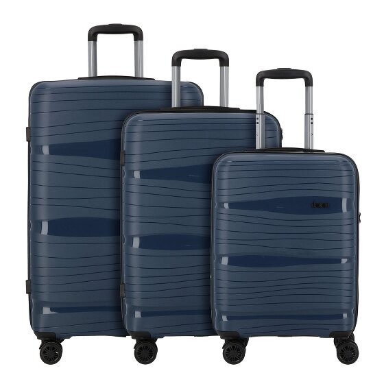 d&n Travel Line 4300 4 ruedas Juego de maletas 3 piezas