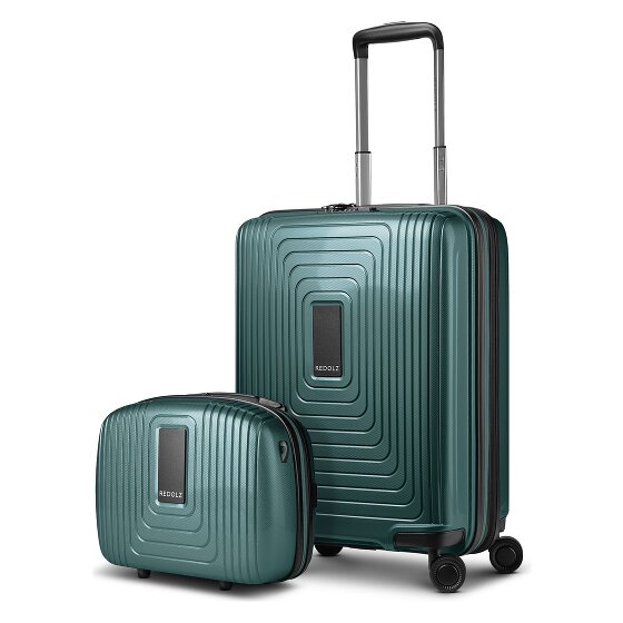 Redolz Juego de maletas Essentials 14 2 pzs. trolley de cabina con plegado extensible y neceser