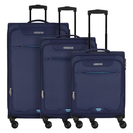 American Tourister Street Roll 4 ruedas Juego de maletas 3 piezas con pliegue de expansión
