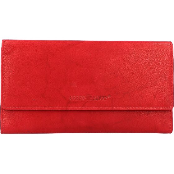 Greenburry Billetera básica de cuero RFID 19 cm