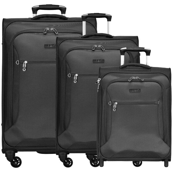 d&n Juego de maletas Travel Line 6400 de 2-4 rodillos 3pcs.