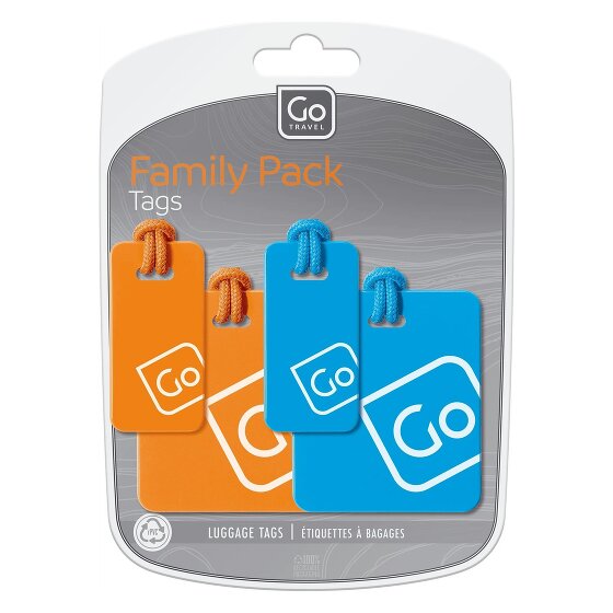 Go Travel Juego de etiquetas de dirección 4 unid.