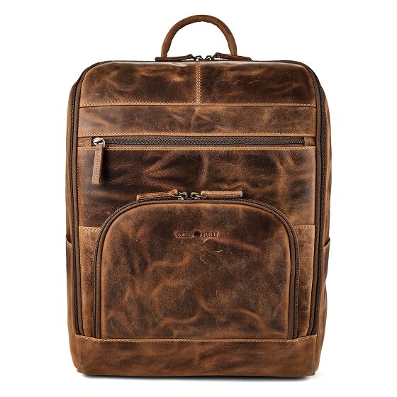 Greenburry Vintage Mochila de negocios Piel 36.5 cm Compartimento para el portátil