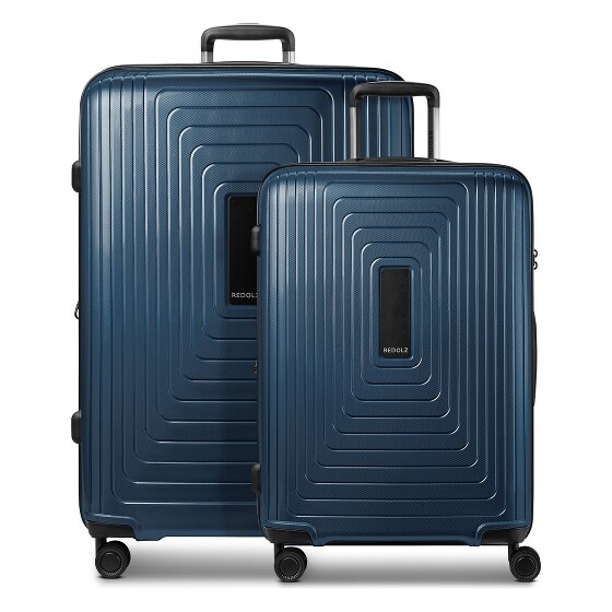 Redolz Essentials 14 4 ruedas Set de maletas 2 piezas Con fuelle expandible