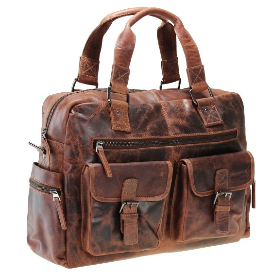 Greenland Nature Montana Bolso Piel 40 cm Compartimento para portátil