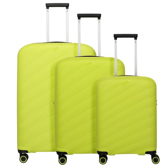 Travelite Burano 4 ruedas Juego de maletas 3 piezas con pliegue de expansión