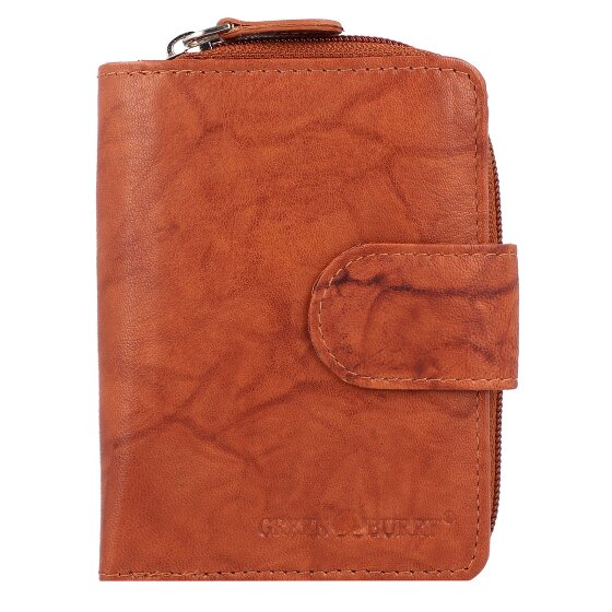 Greenburry Billetera básica de cuero RFID 9 cm