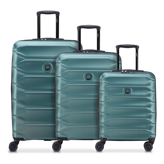 Delsey Paris Meteor 4 ruedas Set de maletas 3 piezas Con asa expansible