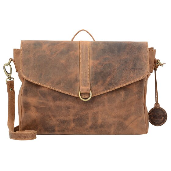 Greenburry Vintage maletín bandolera mochila de cuero 35 cm