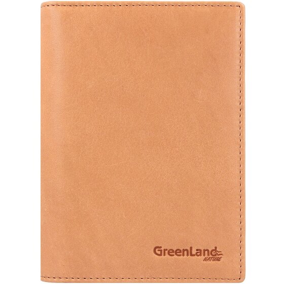 Greenland Nature Funda de color suave para pasaporte de cuero RFID 12 cm
