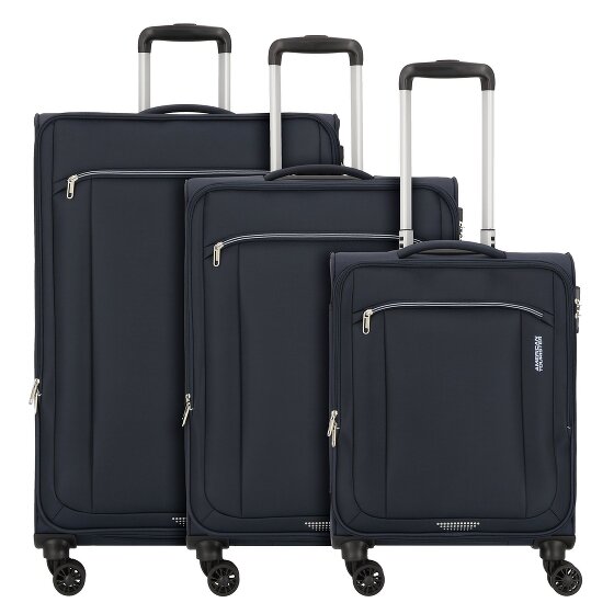 American Tourister Avantour 4 ruedas Juego de maletas 3 piezas con pliegue de expansión