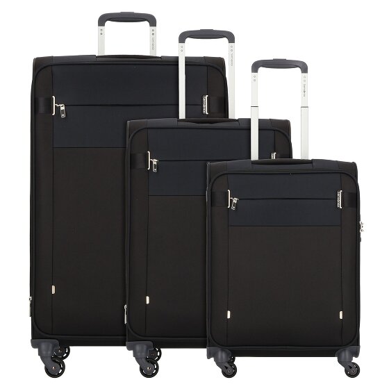 Samsonite Citybeat 4 ruedas Juego de maletas 3 piezas con pliegue de expansión