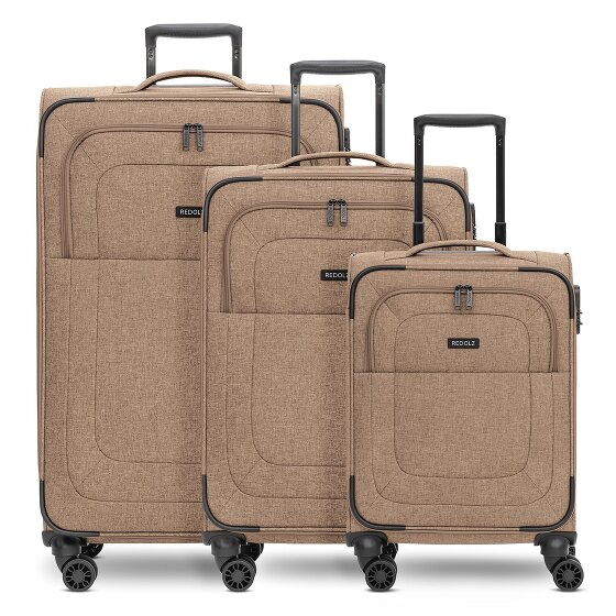 Redolz Essentials 12 THREE SET 4 ruedas Set de maletas 3 piezas Con fuelle expandible