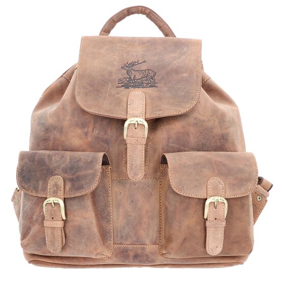 Greenburry Mochila vintage de cuero 40 cm
