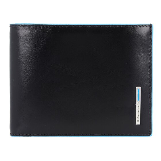 Piquadro Estuche cuadrado azul para tarjetas de crédito Piel 12,5 cm