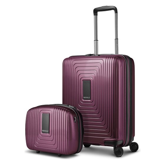 Redolz Juego de maletas Essentials 14 2 pzs. trolley de cabina con plegado extensible y neceser