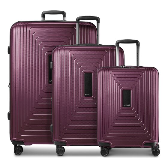 Redolz Essentials 14 4 ruedas Set de maletas 3 piezas Con fuelle expandible