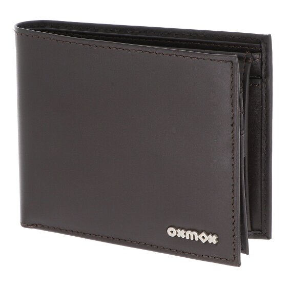 oxmox Leather Cartera Bloqueo RFID Piel natural 12 cm