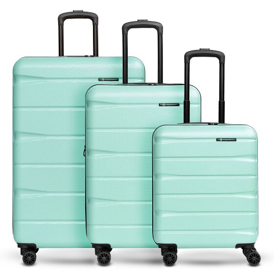 Franky Juego de maletas Munich 4.0 de 4 ruedas, 3 piezas con plegado extensible