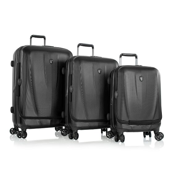 Heys Vantage 4 ruedas Juego de maletas 3 piezas con pliegue de expansión