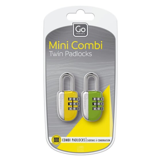 Go Travel Juego de cerraduras de combinación 2 uds.