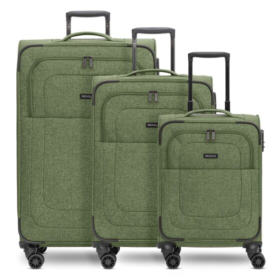 Redolz Essentials 12 THREE SET 4 ruedas Set de maletas 3 piezas Con fuelle expandible