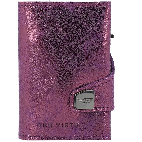 Tru Virtu Funda para tarjetas de crédito Click & Slide RFID Piel 6,5 cm