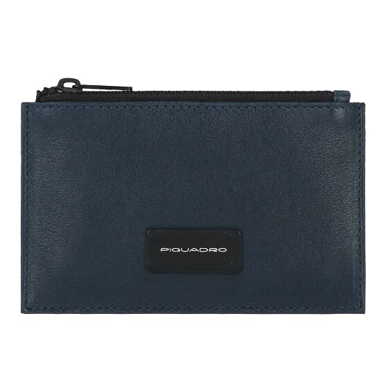 Piquadro Estuche para tarjetas de crédito Harper de cuero 12 cm