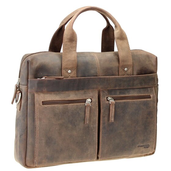 Greenland Nature Maletín Piedra Cuero 39 cm