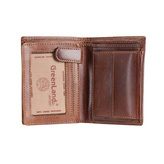 Greenland Nature Cartera de piel rubí 9,5 cm