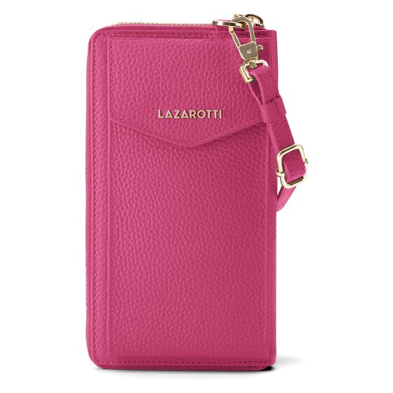 Lazarotti Bologna Cartera de piel con cremallera Funda para teléfono móvil Piel 19 cm