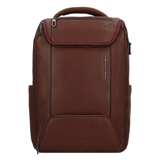 Piquadro Cronus Mochila de negocios Bloqueo RFID Piel natural 41 cm Compartimento para laptop