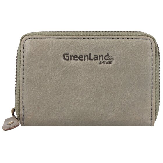 Greenland Nature Estuche para tarjetas de crédito de cuero RFID 10,5 cm