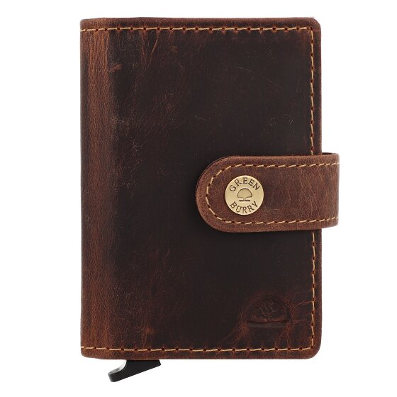 Greenburry Vintage Cartera Protección RFID Piel 7.5 cm