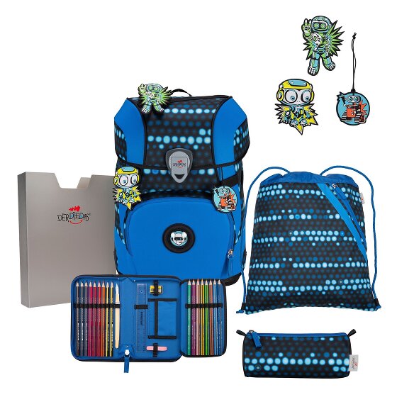 DerDieDas ErgoFlex Tiny Superflash Juego de mochilas escolares 6 piezas