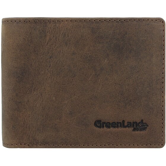 Greenland Nature Billetera de cuero RFID 11,5 cm