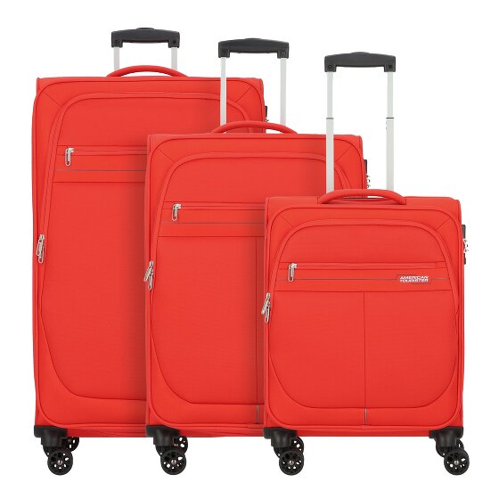 American Tourister Deep Dive 4 ruedas Juego de maletas 3 piezas con pliegue de expansión
