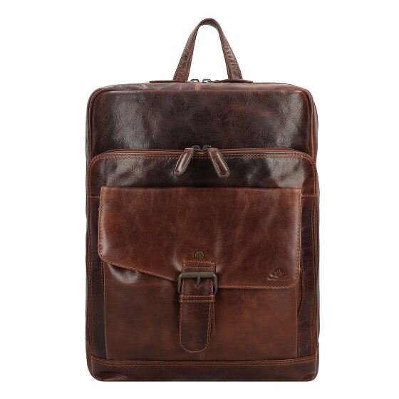 Greenburry Rugged Mochila de negocios Piel 39 cm Compartimento para el portátil