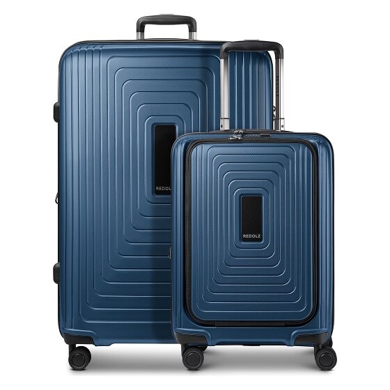Redolz Juego de maletas Essentials 14 de 4 ruedas Compartimento para portátil de 2 piezas con pliegue extensible