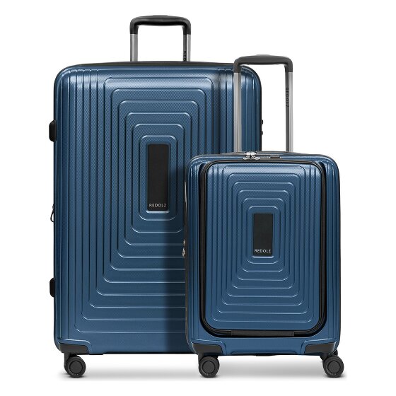 Redolz Juego de maletas Essentials 14 de 4 ruedas Compartimento para portátil de 2 piezas con pliegue extensible