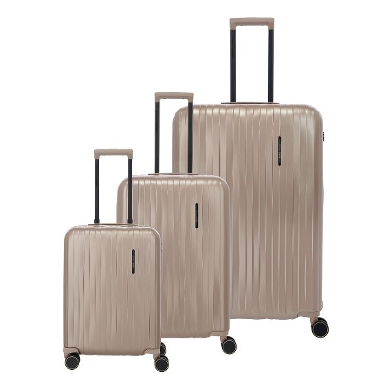 Travelite Barbara Novelty 4 ruedas Juego de maletas 3 piezas con pliegue de expansión