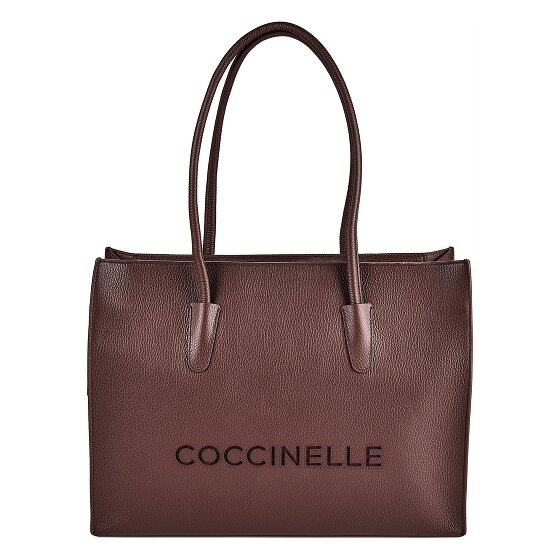 Coccinelle Myrtha Bolsa de hombro Piel natural 40 cm Compartimento para laptop